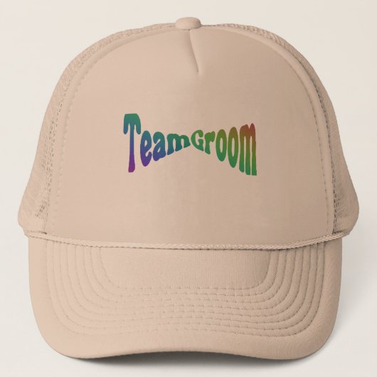 Team Groom Bachelor Bachelorette Party Bruiloft Trucker Pet (Voorkant)