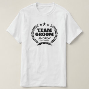 Team Groom bachelor party in shirt voor groomsmen