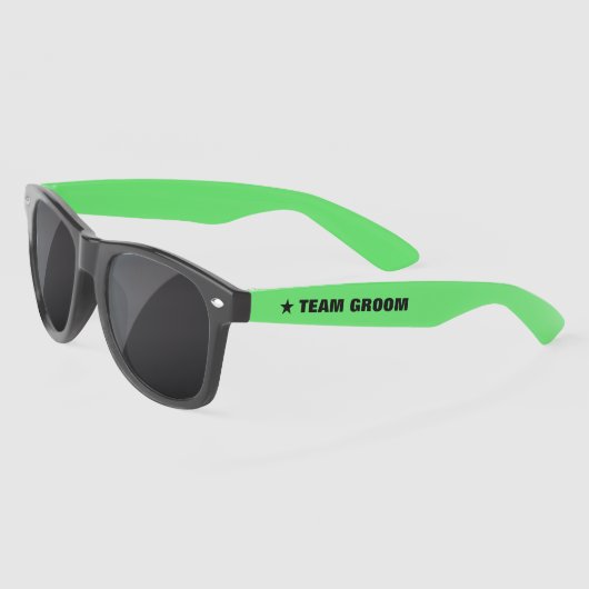 Team Groom Bachelor party lunettes de soleil coule (Gauche)