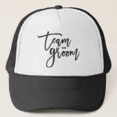 Team Groom Bow Cravate Bachelor Mariage Casquette (Devant)