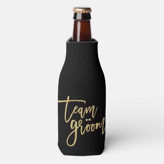 Team Groom Bow Cravate Bachelor Mariage Glacière (Bottle Devant)