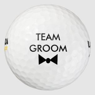 Team Groom Bow Stropdas Bachelor Party Golf Balls Golfballen