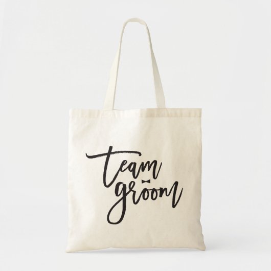 Team Groom Bow Stropdas Bachelor Party Weddenschap Tote Bag (Voorkant)