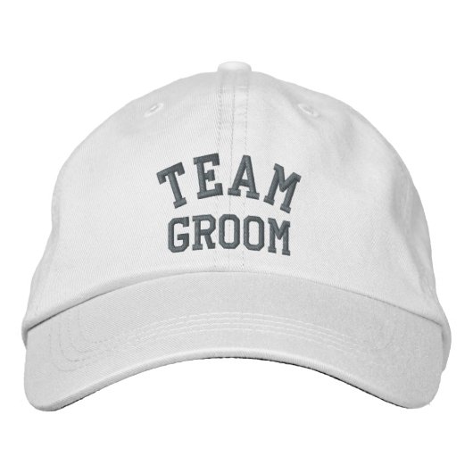 Team Groom Geborduurde Pet (Voorkant)