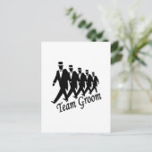 Team Groom Groomsmen Briefkaart (Staand voorkant)
