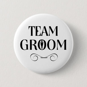 Team Groom - Groomsmen Pin Ronde Button 5,7 Cm