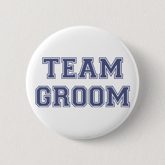 Team Groom Ronde Button 5,7 Cm (Voorkant)