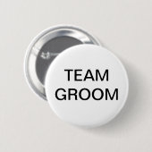 Team Groom Ronde Button 5,7 Cm (Voorkant /achterkant)