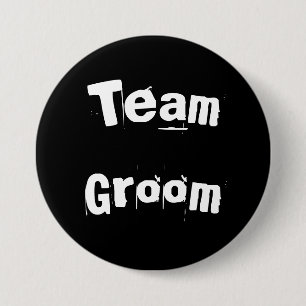 Team Groom Ronde Button 7,6 Cm
