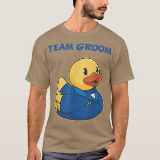 Team Groom Rubber Duck Party Mannen 's nachts T-shirt