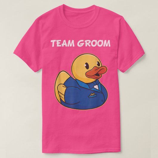 Team Groom Rubber Duck T-shirt (Design voorkant)