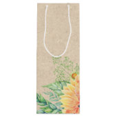 Team Groom. Sacs à vin en papier Tournesol Kraft (Dos)