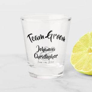 Team Groom Shotglass Wedding Favor Shot Glas
