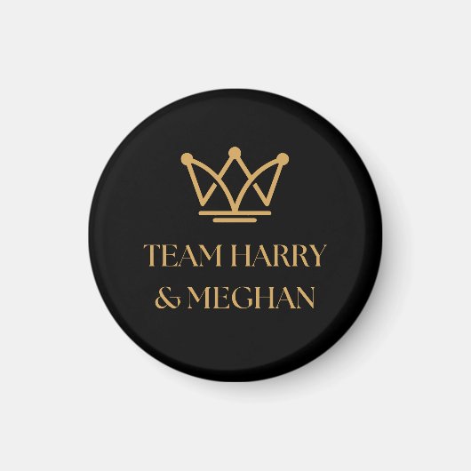 TEAM HARRY & MEGHAN MET GOUDEN KROON MAGNEET (Voorkant)