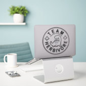 Team Herbivoor Sticker (Laptop op bureau)