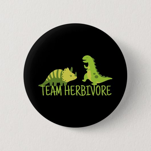 Team Herbivore Vegan Ronde Button 5,7 Cm (Voorkant)