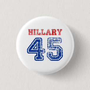 Team Hillary 45 Ronde Button 3,2 Cm