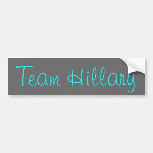 Team Hillary Bumpersticker (Voorkant)