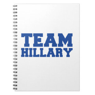 TEAM HILLARY CLINTON BLUE.png Notitieboek