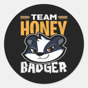 Team Honey Badger - Cool Dierenvriend Gift Ronde Sticker