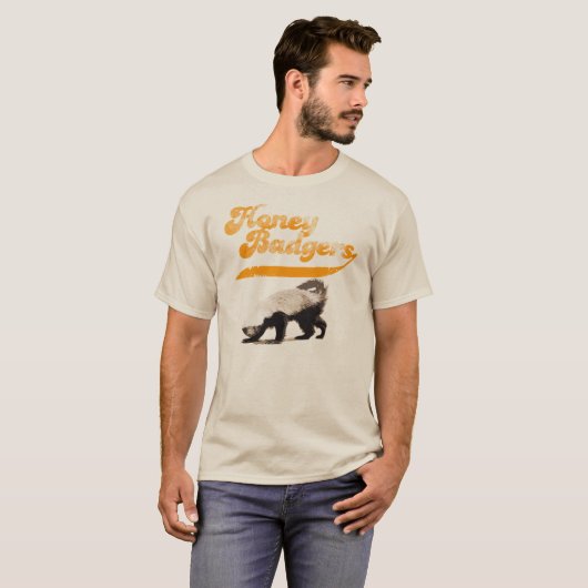 Team Honey Badger  T-shirt (Voorkant volledig)