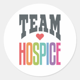 Team Hospice Squad Nurse Ronde Sticker