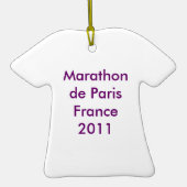 Team in de opleiding Marathon de Paris Keramisch Ornament (Achterkant)