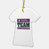 Team in de opleiding Marathon de Paris Keramisch Ornament (Links)