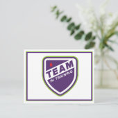 Team in de Post Training Card Briefkaart (Staand voorkant)