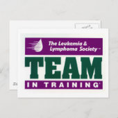 Team in de postkaart voor training (Voorkant / Achterkant)