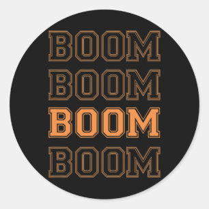 Team India Bumrah Fan T-shirt - Boom Boom Boom Boo Ronde Sticker