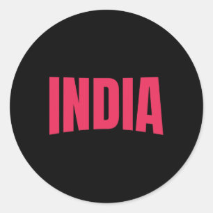 Team India Wereld Cricket Cup Fan Jersey  Ronde Sticker