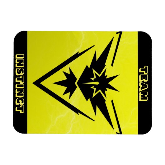 Team Instinct POGO Raid Car Magnet (Horizontal)
