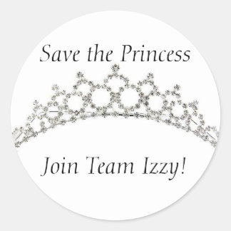 Team Izzy ronde Stickers