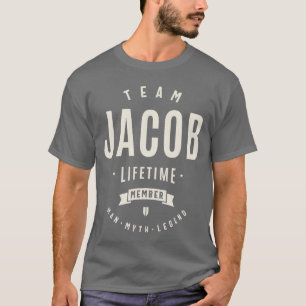 Team Jacob levenslang lid Funny naam Jacob jongen T-shirt