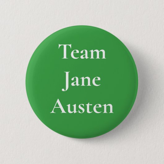 Team Jane Austen Ronde Button 5,7 Cm (Voorkant)