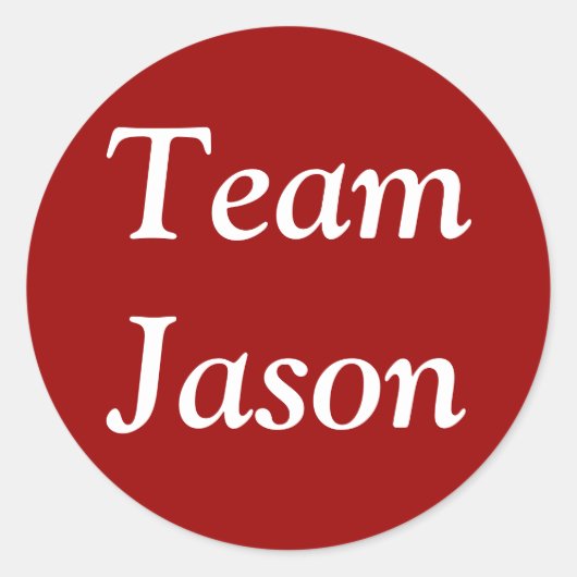 Team Jason sticker (Voorkant)