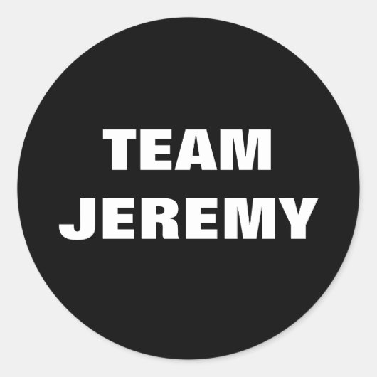 Team Jeremy Stickers (Voorkant)