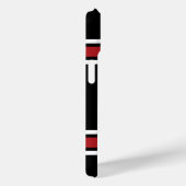 Team Jersey - Aangepaste naam en nummer rood zwart Case-Mate iPhone Case (Achterkant / Rechts)