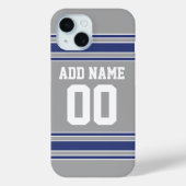 Team Jersey met de Naam en het Aantal van de Douan Case-Mate iPhone Case (Achterkant)