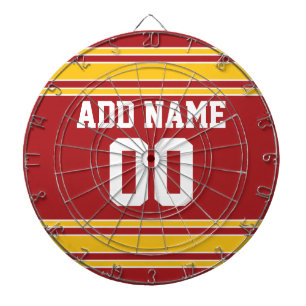 Team Jersey met naam en nummer Dartbord