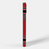 Team Jersey Red Black — Aangepast nummer Case-Mate iPhone Case (Achterkant / Rechts)