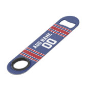 Team Jersey Stripes Nom et numéro personnalisés (Devant angulaire)