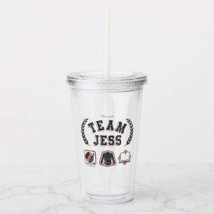 Team Jess Gilmore Girls Design Acryl Drinkbeker