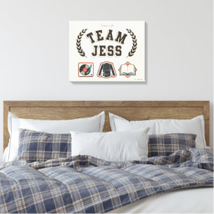 Team Jess Gilmore Girls Design Canvas Afdruk