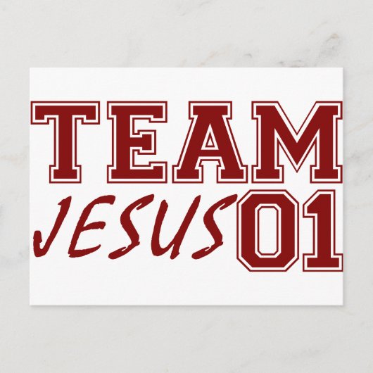 Team Jesus Briefkaart (Voorkant)