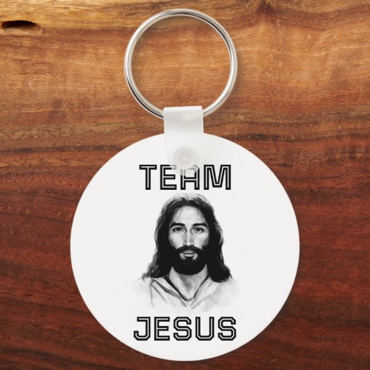 Team Jesus Button Keychain (Voorkant)