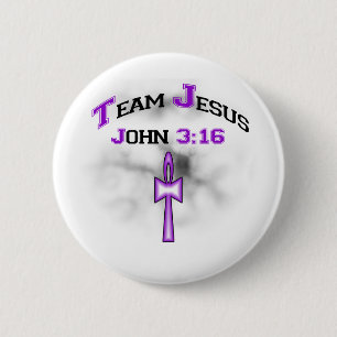 Team Jesus Christelijk John 316 Ronde Button 5,7 Cm