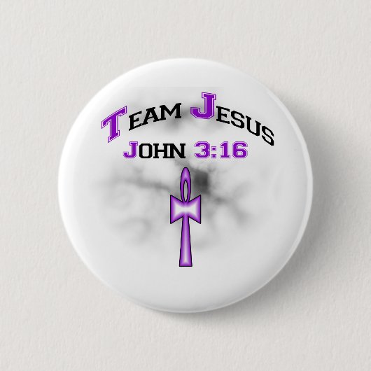 Team Jesus Christelijk John 316 Ronde Button 5,7 Cm (Voorkant)