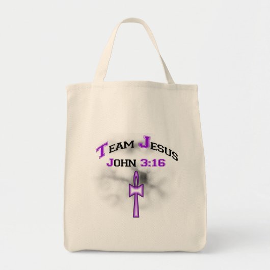 Team Jesus Christelijk John 316 Tote Bag (Voorkant)
